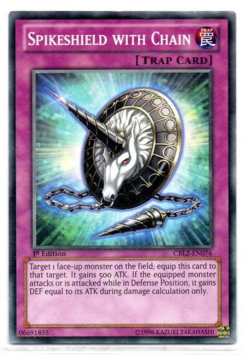 Yu-Gi-Oh! - Spikeshield with Chain - 1st Ed/Common - Cosmo Blazer (CBLZ-EN076)