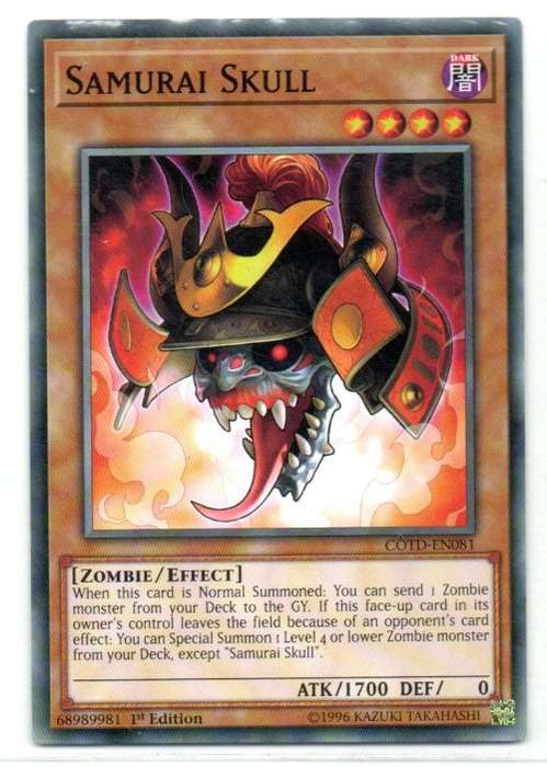 Yu-Gi-Oh! - Samurai Skull - 1st Ed/Common - Code of the Duelist (COTD-EN081)
