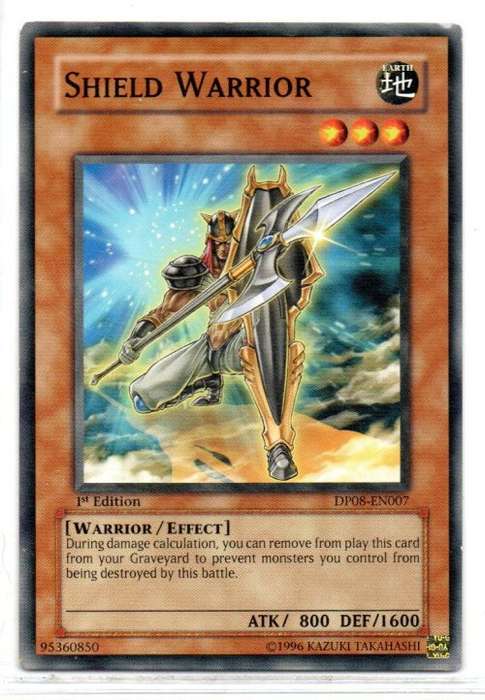 Yu-Gi-Oh! - Shield Warrior - 1st Ed/Common - Duelist Pack: Yusei (DP08-EN007)