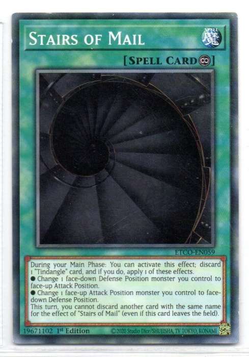 Yu-Gi-Oh! - Stairs of Mail - 1st Ed/Common - Eternity Code (ETCO-EN059)