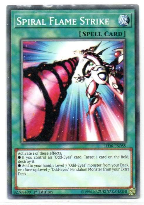 Yu-Gi-Oh! - Spiral Flame Strike - 1st Ed/Common - Legendary Duelists: Magical Hero (LED6-EN055)
