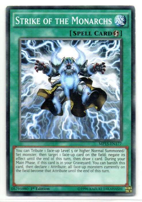 Yu-Gi-Oh! - Strike of the Monarchs - 1st Ed/Common - 2015 Mega-Tin Mega Pack (MP15-EN177)