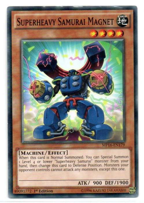 Yu-Gi-Oh! - Superheavy Samurai Magnet - 1st Ed/Common - 2016 Mega-Tin Mega Pack (MP16-EN179)