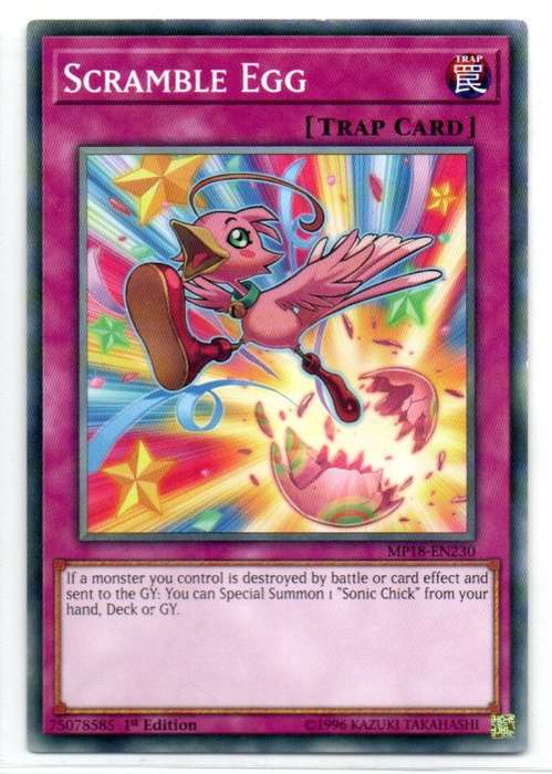 Yu-Gi-Oh! - Scramble Egg - 1st Ed/Common - 2018 Mega-Tin Mega Pack (MP18-EN230)