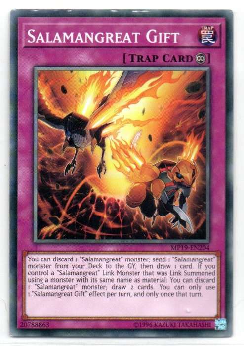 Yu-Gi-Oh! - Salamangreat Gift - Common - 2019 Gold Sarcophagus Tin Mega Pack (MP19-EN204)