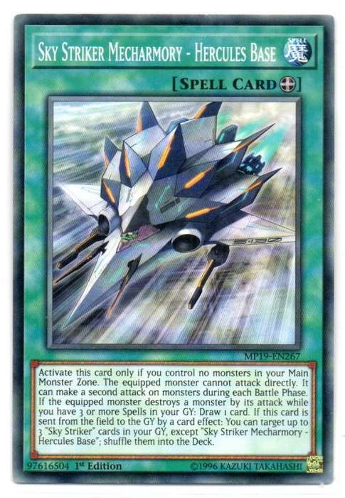 Yu-Gi-Oh! - Sky Striker Mecharmory - Hercules Base - 1st Ed/Common - 2019 Gold Sarcophagus Tin Mega