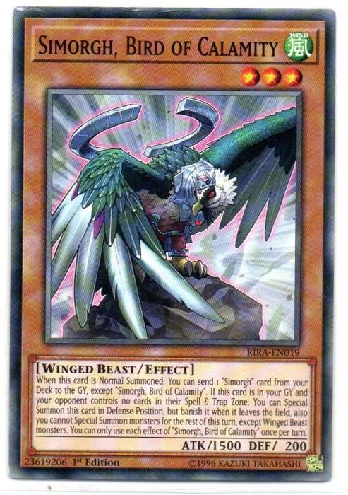 Yu-Gi-Oh! - Simorgh, Bird of Calamity - 1st Ed/Common - Rising Rampage (RIRA-EN019)