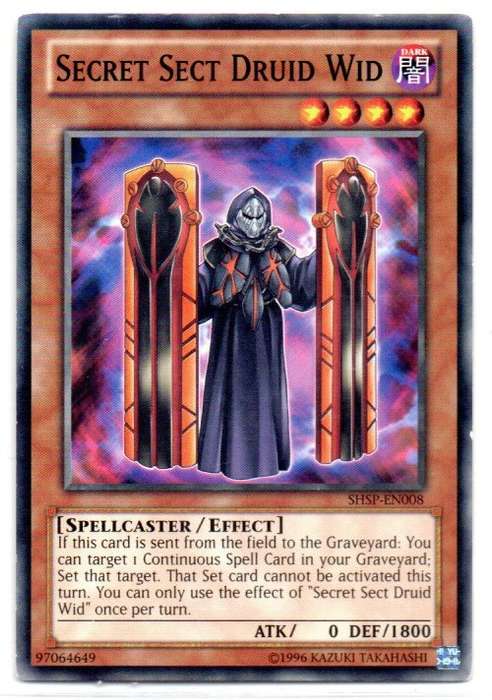 Yu-Gi-Oh! - Secret Sect Druid Wid - Common - Shadow Specters (SHSP-EN008)