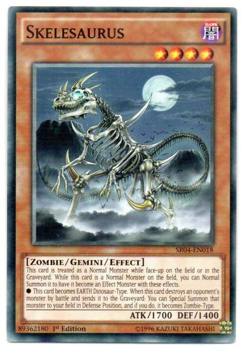 Yu-Gi-Oh! - Skelesaurus - 1st Ed/Common - Dinosmasher`s Fury Structure Deck (SR04-EN018)