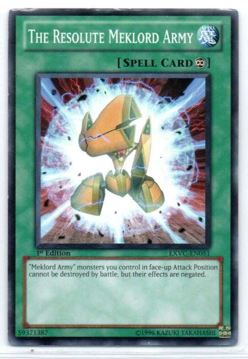 Yu-Gi-Oh! - The Resolute Meklord Army - 1st Ed/Common - Extreme Victory (EXVC-EN051)