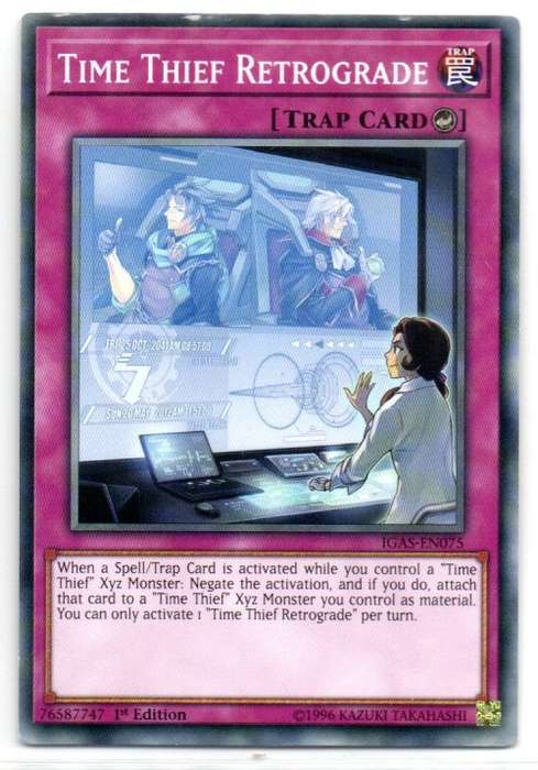Yu-Gi-Oh! - Time Thief Retrograde - 1st Ed/Common - Ignition Assault (IGAS-EN075)