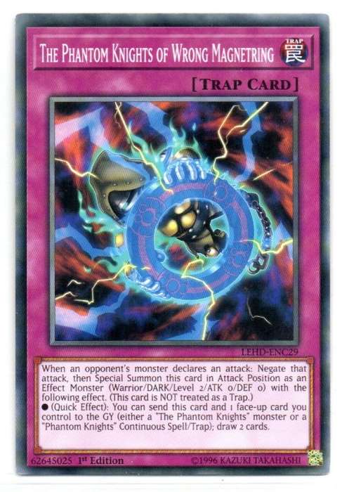Yu-Gi-Oh! - The Phantom Knights of Wrong Magnetring - 1st Ed/Common - Legendary Hero Decks (LEHD-ENC