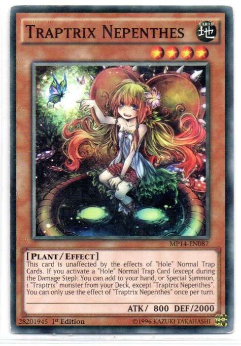 Yu-Gi-Oh! - Traptrix Nepenthes - 1st Ed/Common - 2014 Mega-Tin Mega Pack (MP14-EN087)