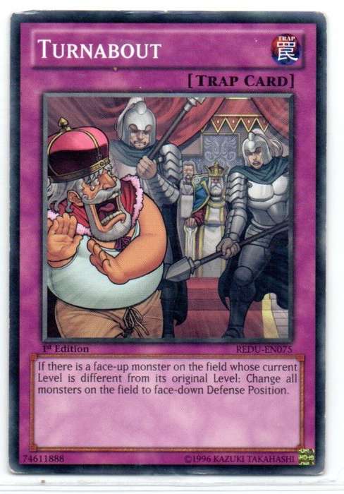 Yu-Gi-Oh! - Turnabout - 1st Ed/Common - Return of the Duelist (REDU-EN075)