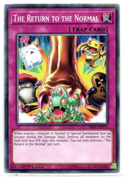 Yu-Gi-Oh! - The Return to the Normal - 1st Ed/Common - Rising Rampage (RIRA-EN075)