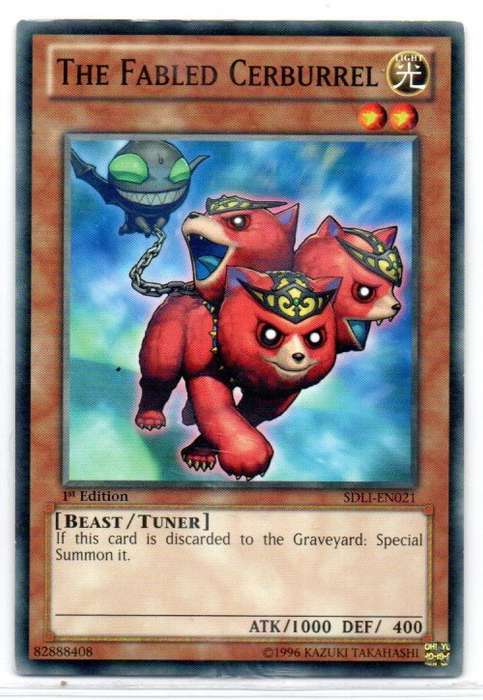 Yu-Gi-Oh! - The Fabled Cerburrel - 1st Ed/Common - Realm of Light Structure Deck (SDLI-EN021)