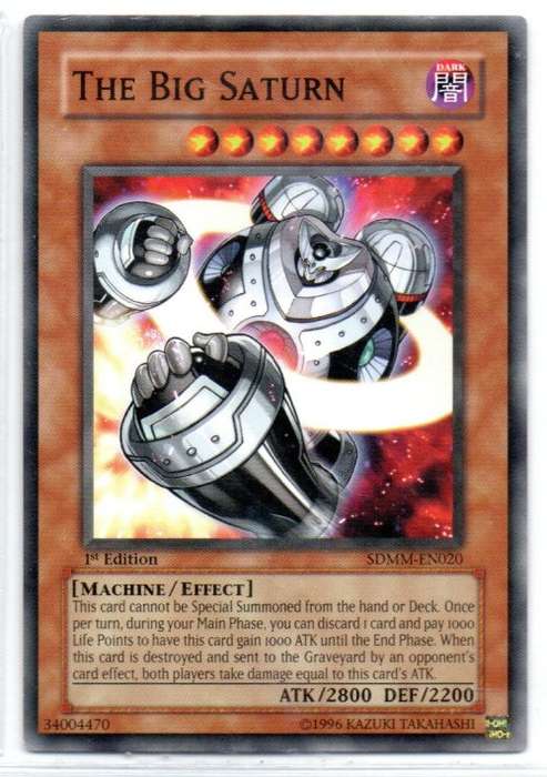Yu-Gi-Oh! - The Big Saturn - 1st Ed/Common - Machina Mayhem Structure Deck (SDMM-EN020)