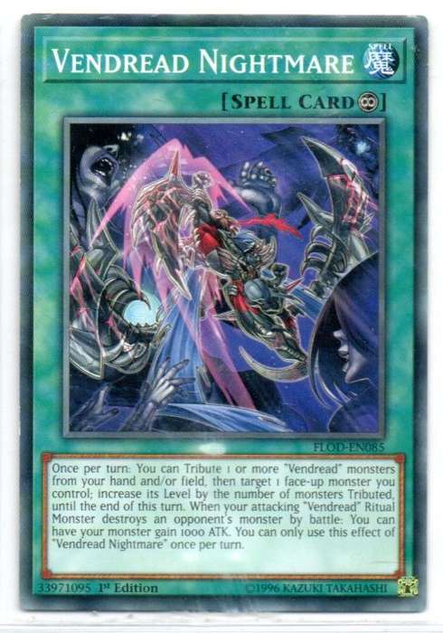 Yu-Gi-Oh! - Vendread Nightmare - 1st Ed/Common - Flames of Destruction (FLOD-EN085)