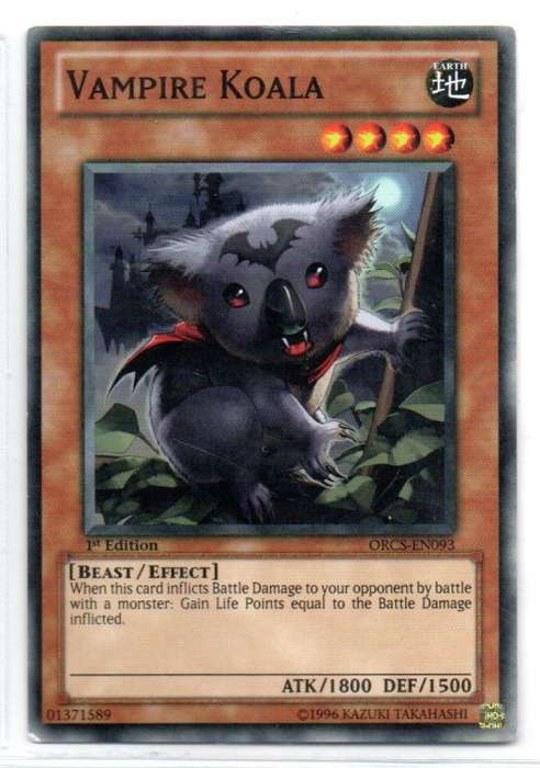 Yu-Gi-Oh! - Vampire Koala - 1st Ed/Common - Order Of Chaos (ORCS-EN093 )