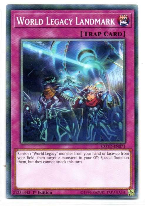 Yu-Gi-Oh! - World Legacy Landmark - 1st Ed/Common - Code of the Duelist (COTD-EN071)