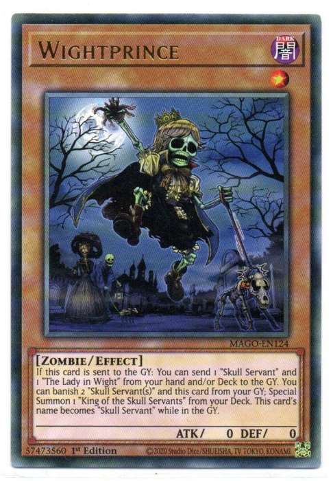 Yu-Gi-Oh! - Wightprince - 1st Ed/Rare - Maximum Gold (MAGO-EN124)