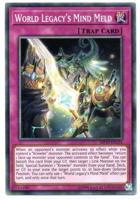 Yu-Gi-Oh! - World Legacy`s Mind Meld - 1st Ed/Common - 2019 Gold Sarcophagus Tin Mega Pack (MP19-EN1