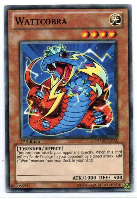 Yu-Gi-Oh! - Wattcobra - 1st Ed/Common - Photon Shockwave (PHSW-EN028)