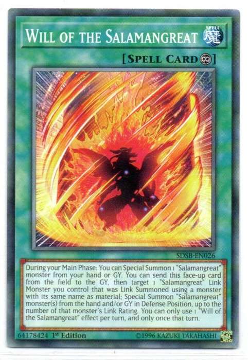 Yu-Gi-Oh! - Will of the Salamangreat - 1st Ed/Common - Structure Deck: Soulburner (SDSB-EN026)