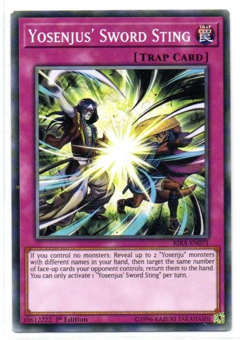 Yu-Gi-Oh! - Yosenjus` Sword Sting - 1st Ed/Common - Rising Rampage (RIRA-EN071)