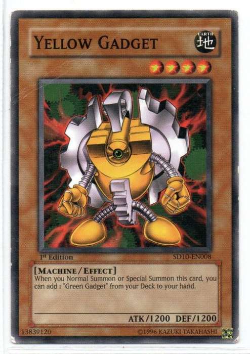 Yu-Gi-Oh! - Yellow Gadget - 1st Ed/Common - Structure Deck: Machine Re-Volt (SD10-EN008)