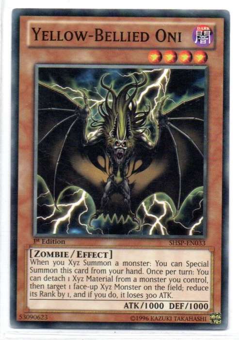 Yu-Gi-Oh! - Yellow-Bellied Oni - 1st Ed/Common - Shadow Specters (SHSP-EN033)