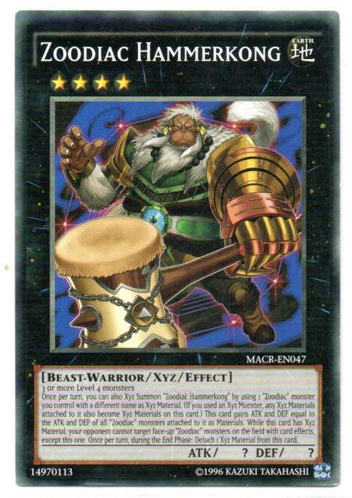 Yu-Gi-Oh! - Zoodiac Hammerkong - Common - Maximum Crisis (MACR-EN047)