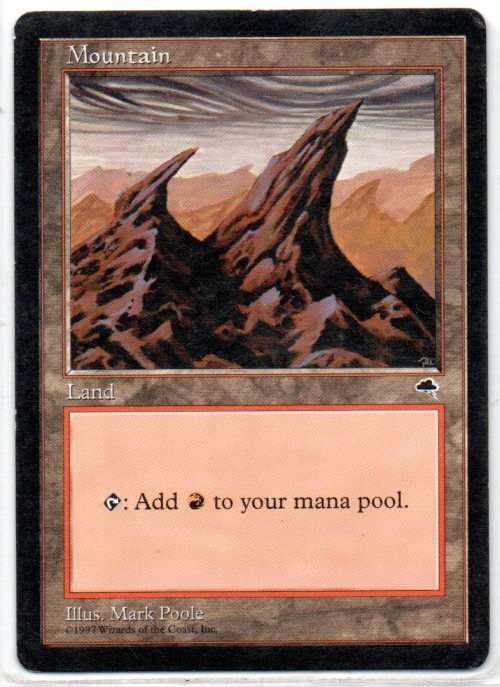 Magic The Gathering 1997 - Mountain - Tempest