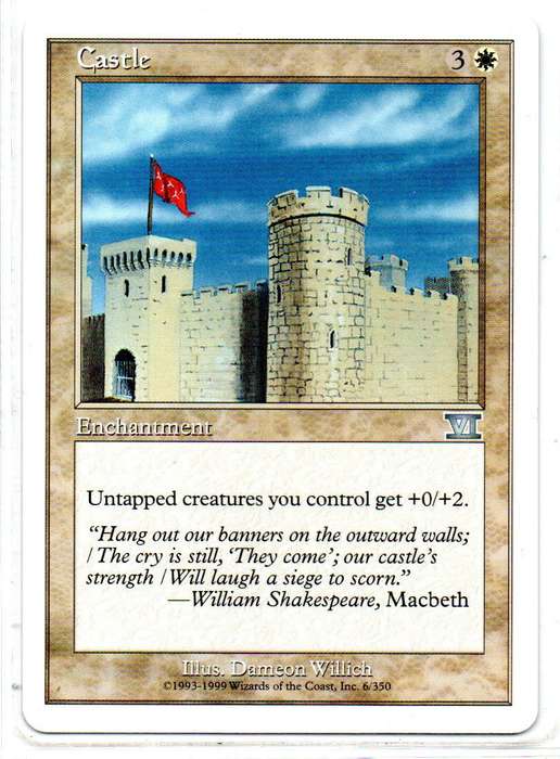 Magic The Gathering 1999 - Castle - Classic Sixth Edition (Uncommon)