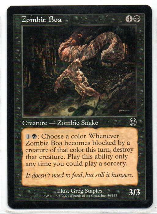 Magic The Gathering 2001 - Zombie Boa - Apocalypse
