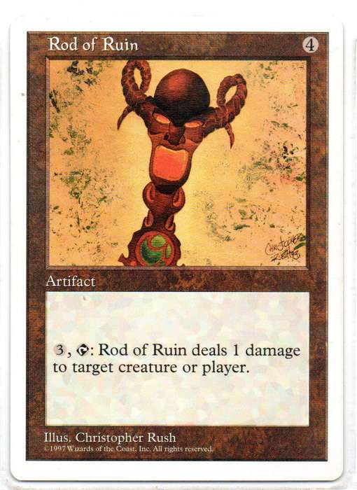Magic The Gathering 1997 - Rod of Ruin - Fifth Edition