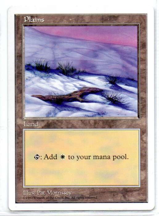 Magic The Gathering 1997 - Plains - Fifth Edition