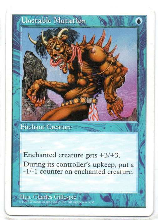 Magic The Gathering 1997 - Unstable Mutation - Fifth Edition