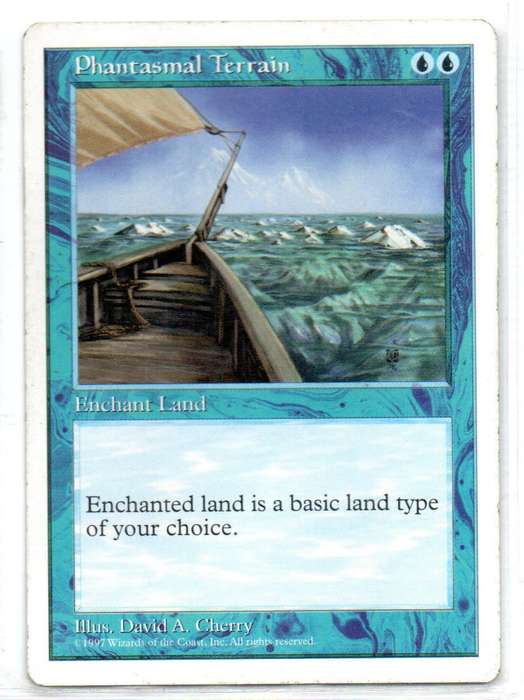 Magic The Gathering 1997 - Phantasmal Terrain - Fifth Edition