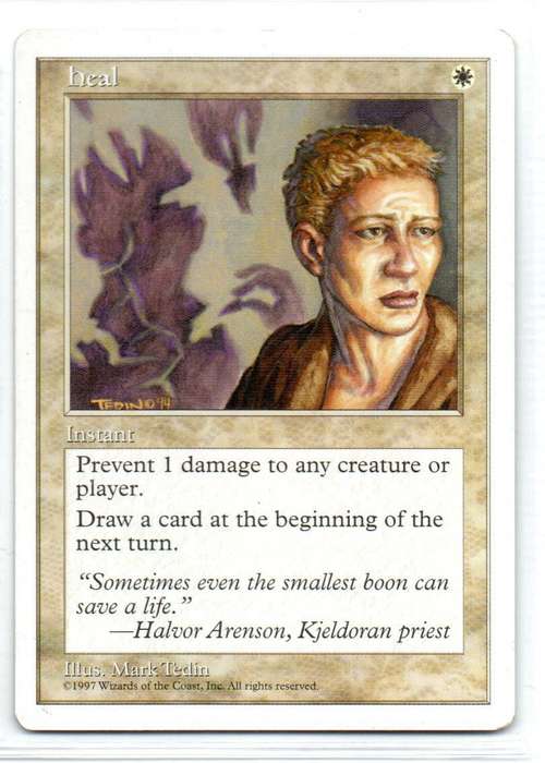Magic The Gathering 1997 - Heal - Fifth Edition