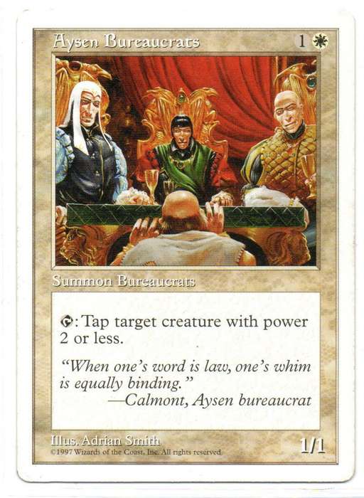 Magic The Gathering 1997 - Aysen Bureaucrats - Fifth Edition