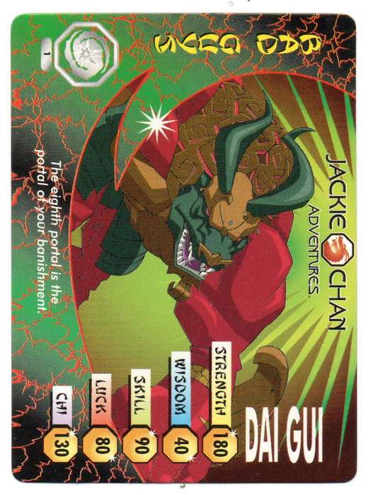 Jackie Chan Adventures - Demon Vortex Card 1