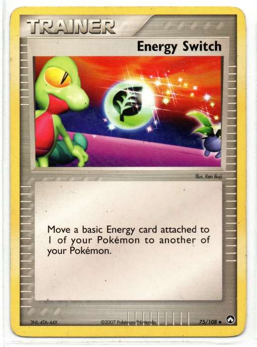 2007 Pokemon/Nintendo - Power Keepers Trainer Energy Switch Uncommon 75/108