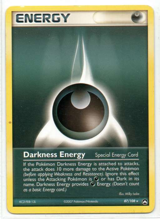 2007 Pokemon/Nintendo - Power Keepers Energy Darkness Energy (Special) Rare 87/108