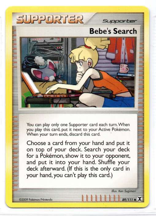 2009 Pokemon/Nintendo - Rising Rivals - Supporter 89/111 Uncommon