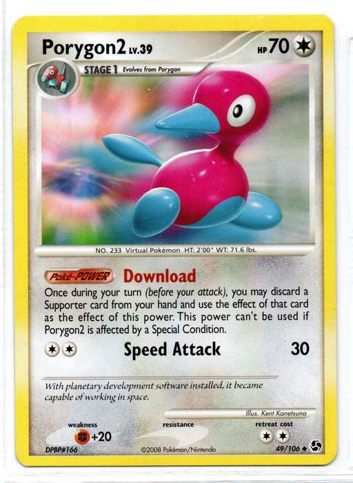 2008 Pokemon/Nintendo - Great Encounters - Porygon2 49/106 Uncommon