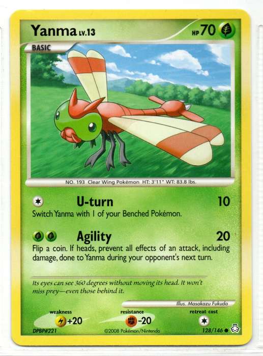 2008 Pokemon/Nintendo - Legends Awakend - Yanma 128/146 Common