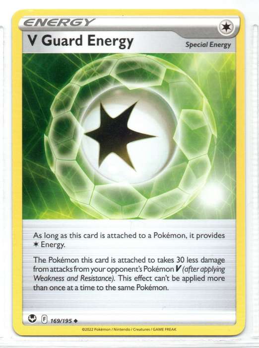 2022 Pokemon/Nintendo/Creatures/GAMEFREAK - Silver Tempest - Energy V Guard Energy 169/195 Uncommon