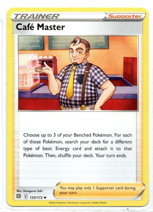 2022 Pokemon/Nintendo/Creatures/GAMEFREAK - Brilliant Stars - Trainer Café Master 133/172 Uncommon