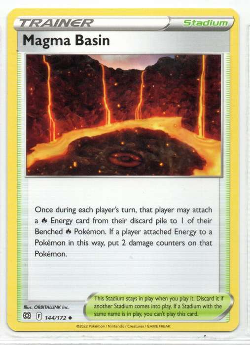2022 Pokemon/Nintendo/Creatures/GAMEFREAK - Brilliant Stars - Trainer Magma Basin 144/172 Uncommon